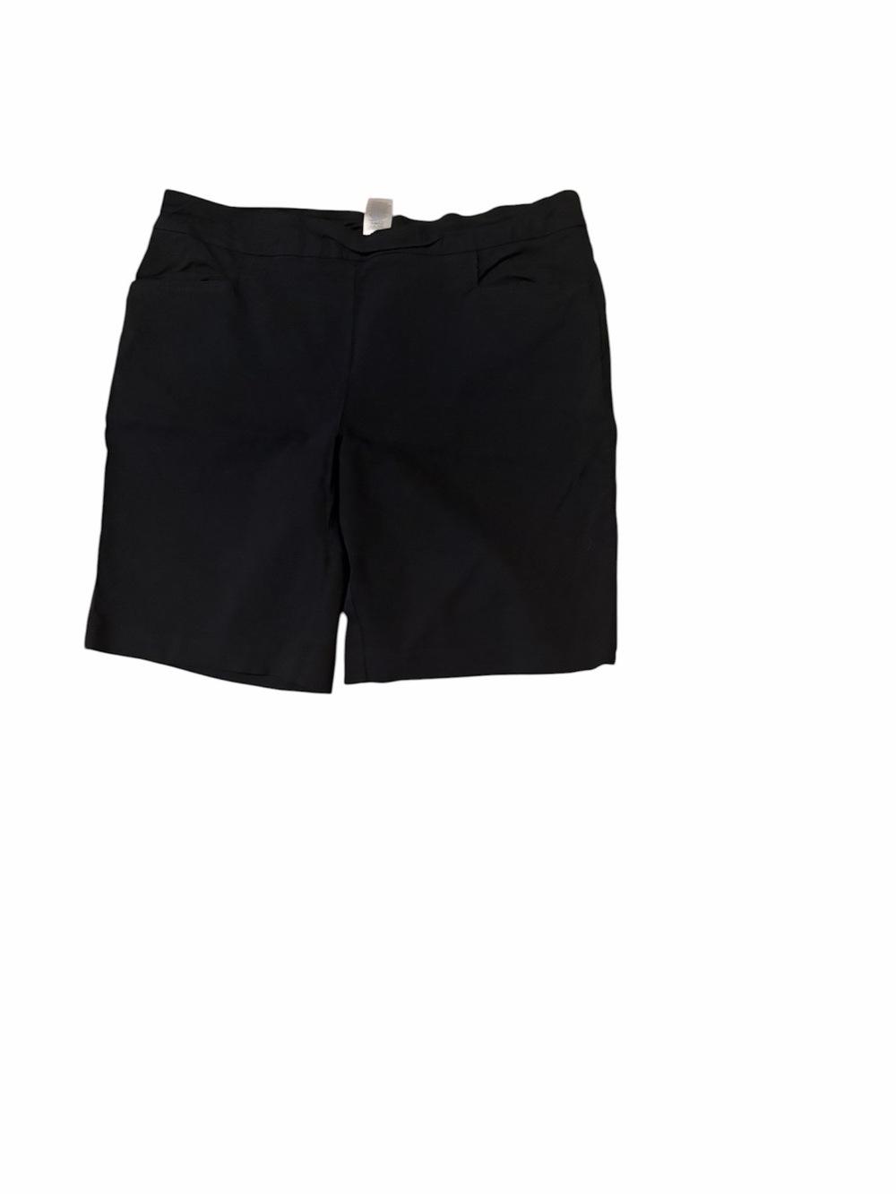 Terra & Sky Black Stretch Bermuda Shorts